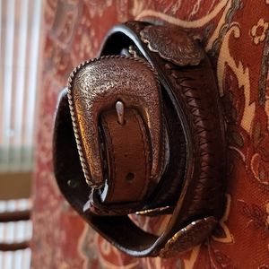 Resistol brown western belt Size 31
